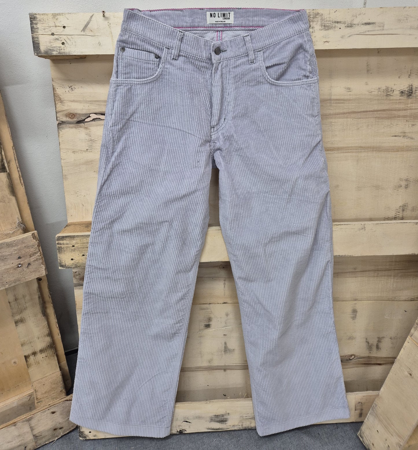 Sky Blue Baggy 24" Wye Been Blouson Carpenter Jumbo Cords - N128