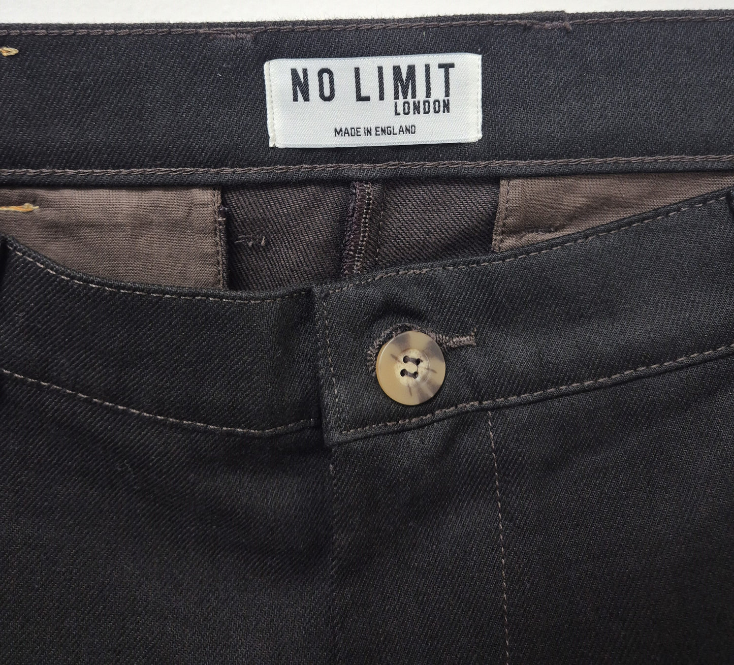 Men's Dark Chocolate Brown Baggy Barrow Jeans -  1015