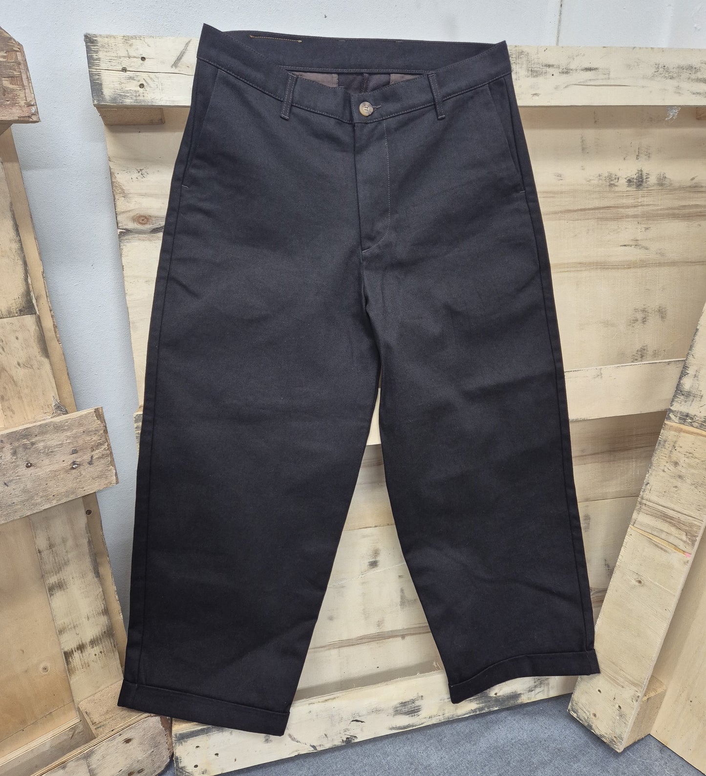 Men's Dark Chocolate Brown Baggy Barrow Jeans -  1015
