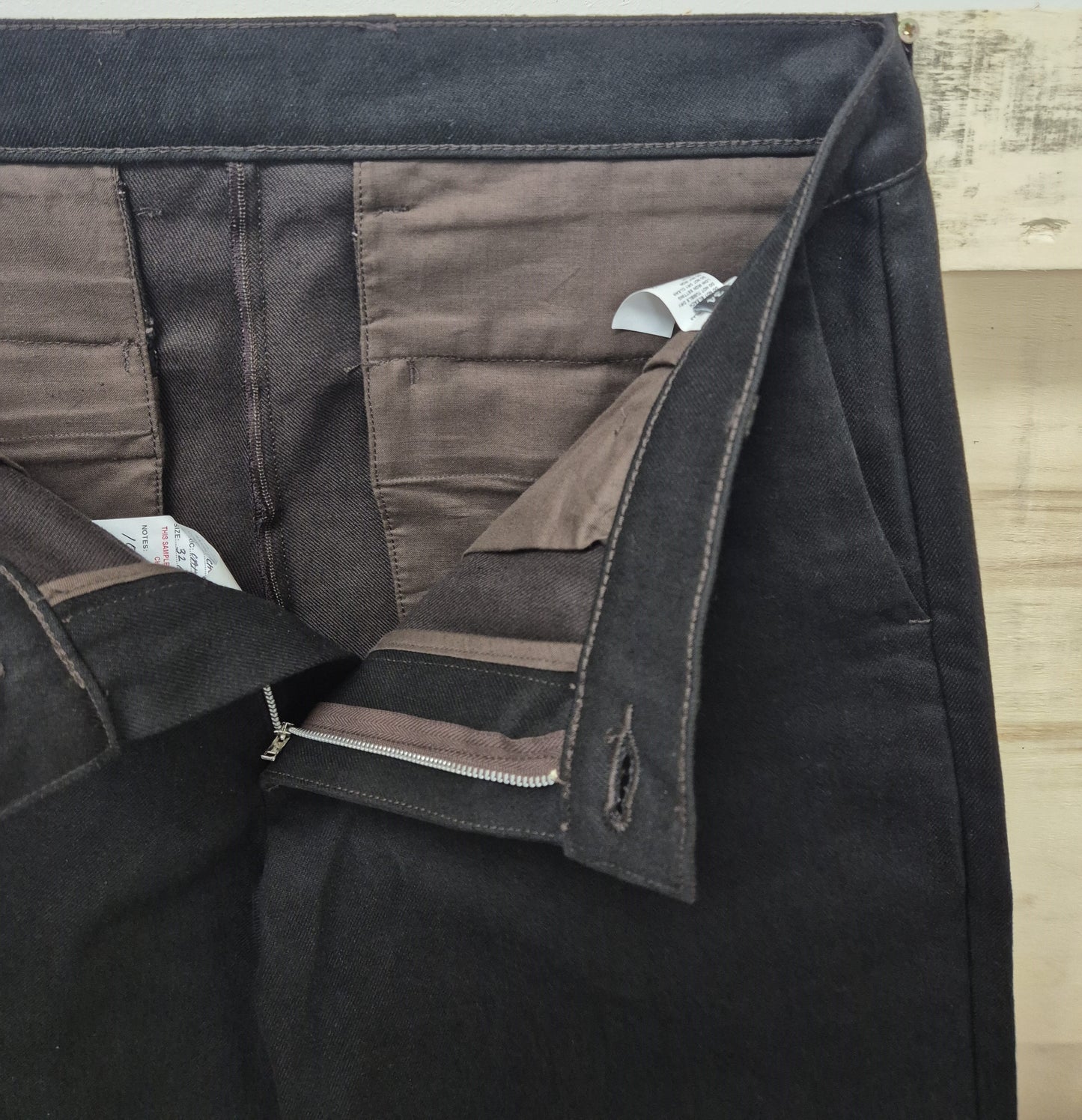 Men's Dark Chocolate Brown Baggy Barrow Jeans -  1015