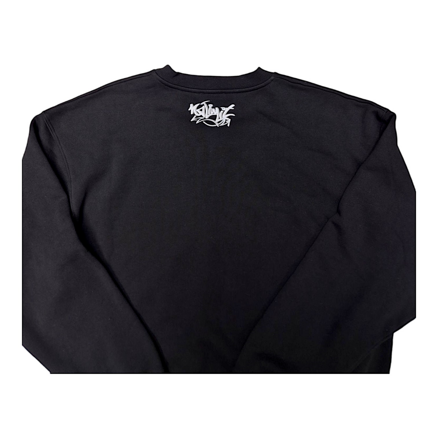 Men's No Limit Electric White Graffiti Print Logo Essential Sweatshirt