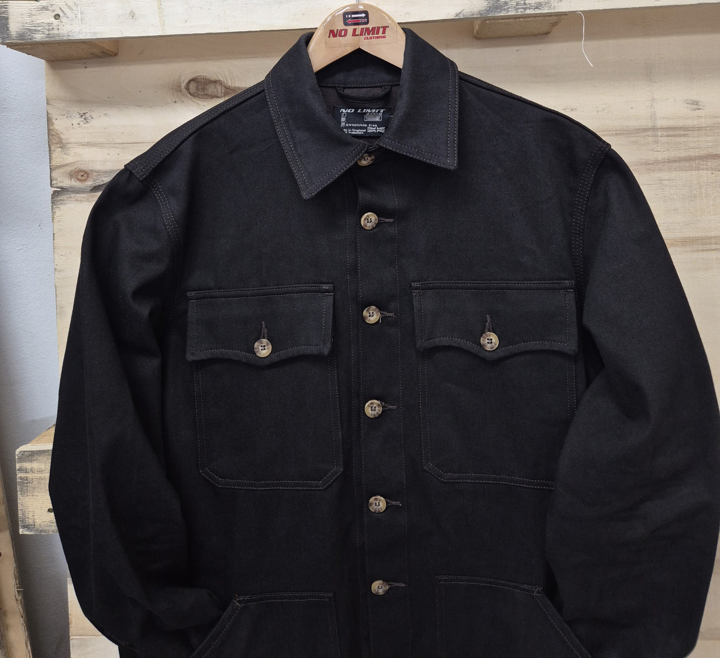 Dark Chocolate Brown Over Denim button Shirt