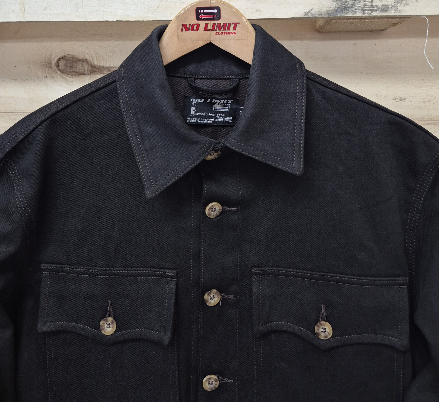 Dark Chocolate Brown Over Denim button Shirt