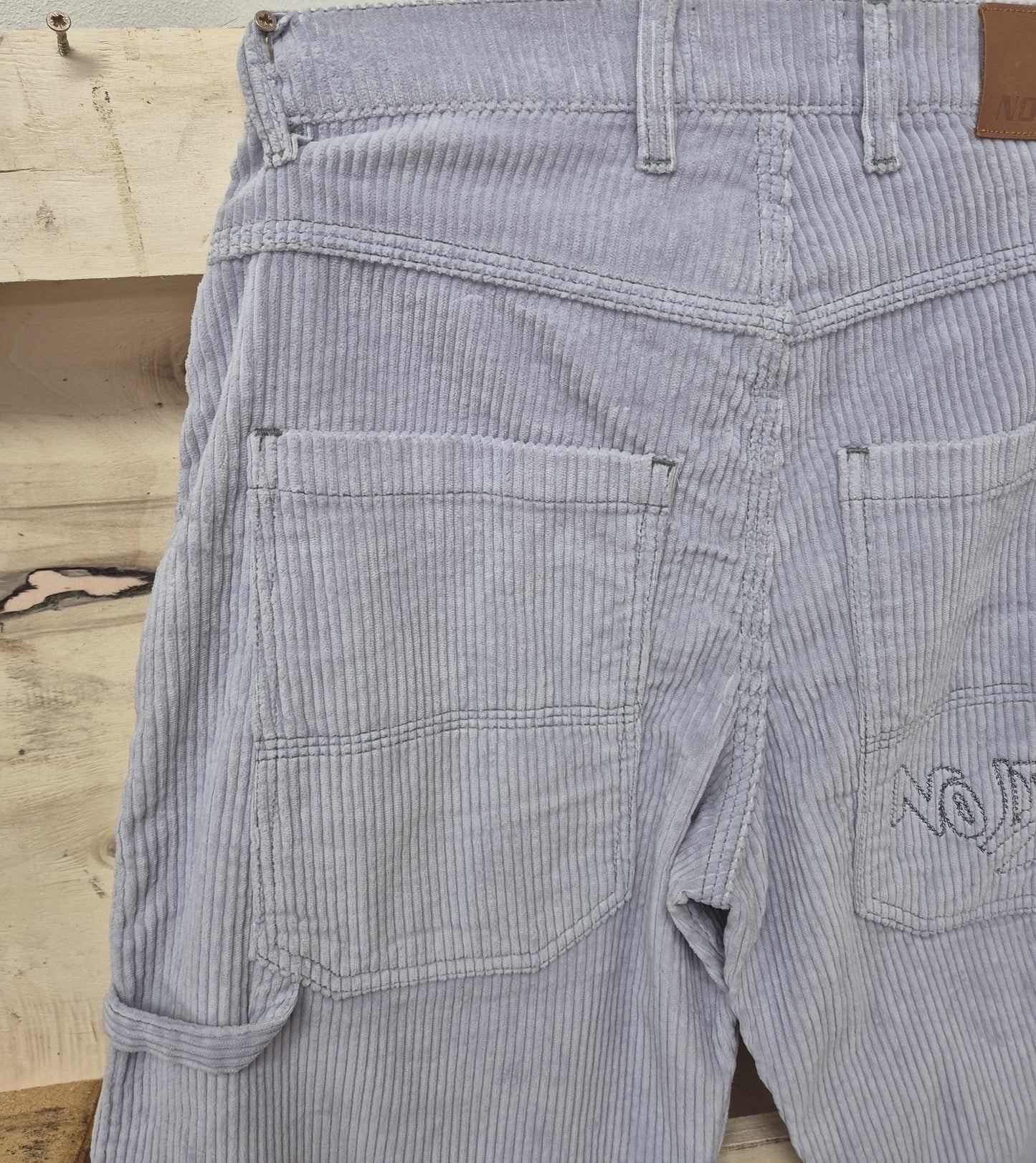 Sky Blue Baggy 24" Wide Leg Blouson Carpenter Jumbo Cords - N128