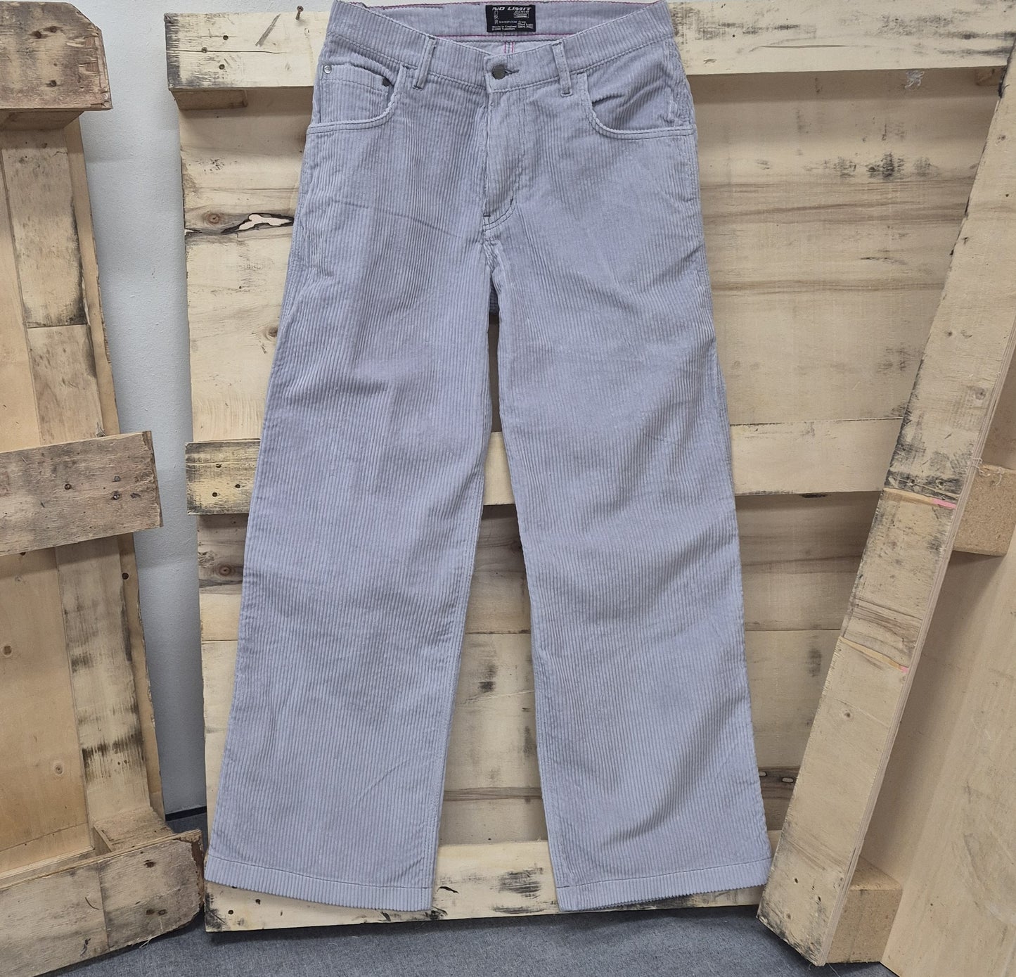 Sky Blue Baggy 24" Wide Leg Blouson Carpenter Jumbo Cords - N128