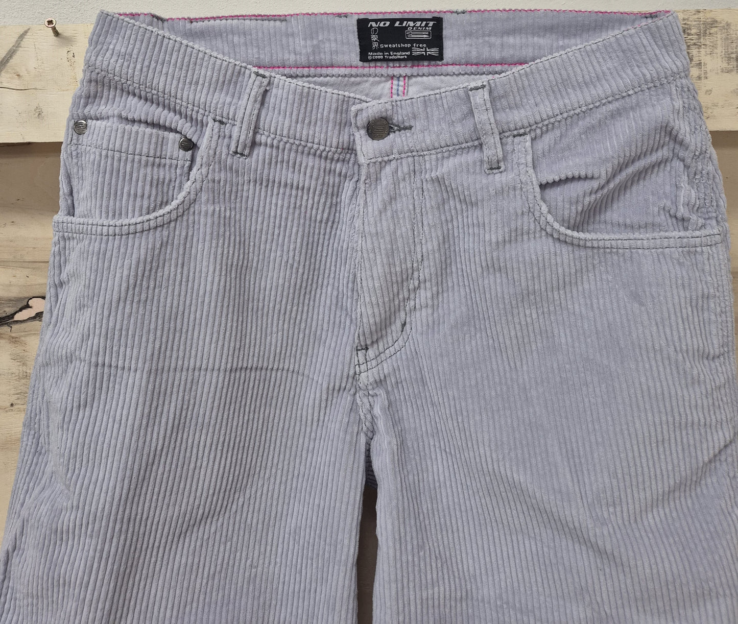 Sky Blue Baggy 24" Wide Leg Blouson Carpenter Jumbo Cords - N128