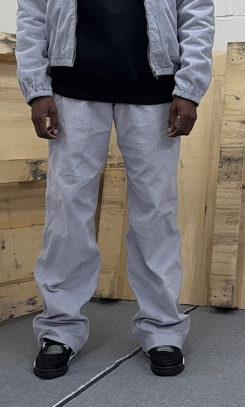 Sky Blue Baggy 24" Wide Leg Blouson Carpenter Jumbo Cords - N128