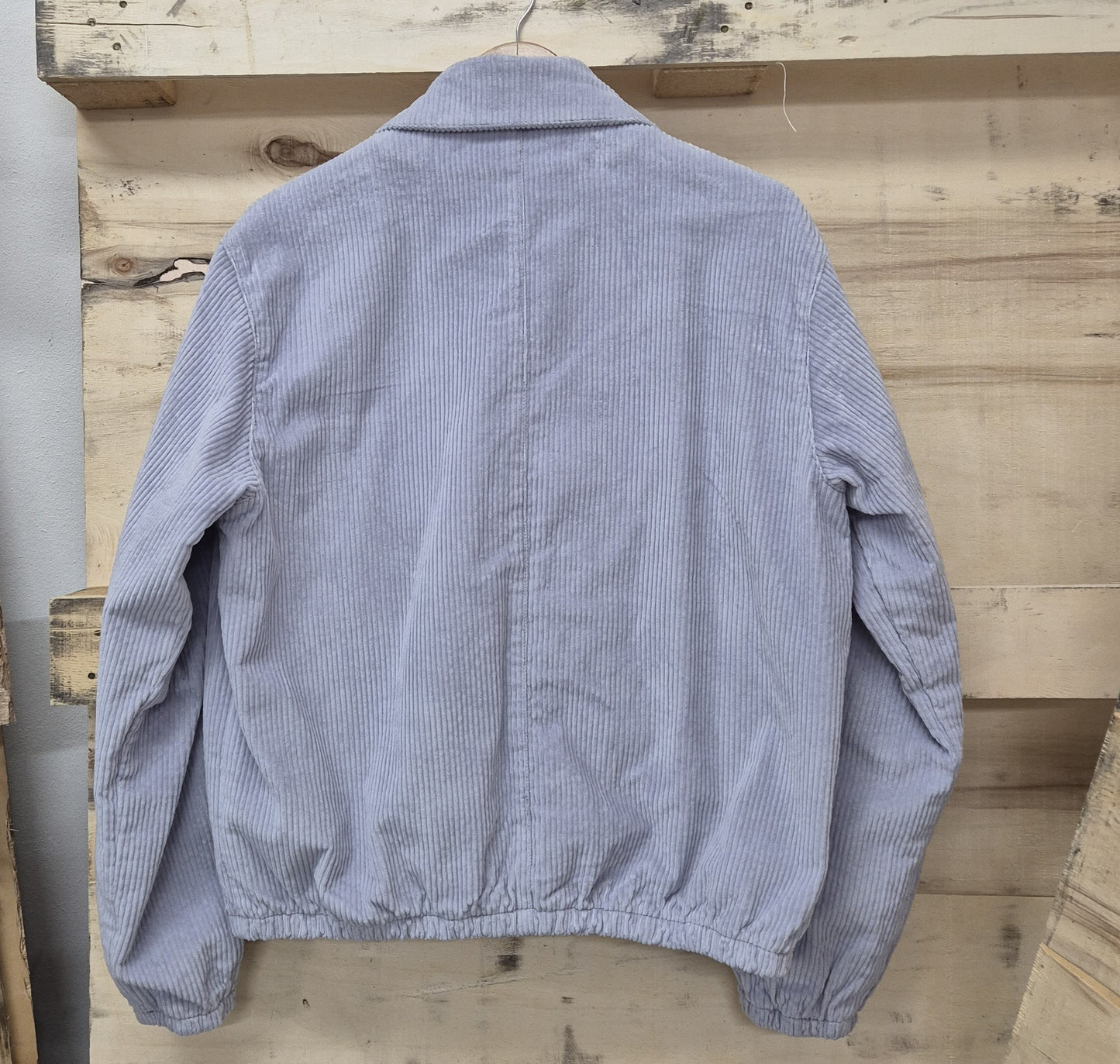 Sky blue Jumbo Cord Blouson Bomber Jacket
