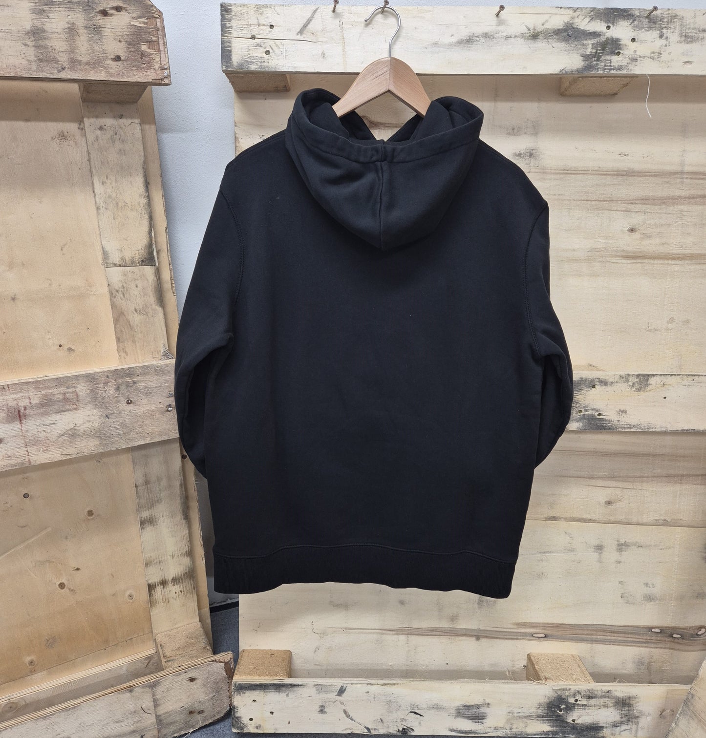 Men's No Limit Black Pullover Drawstring Electric Print Logo Essential Hoodie