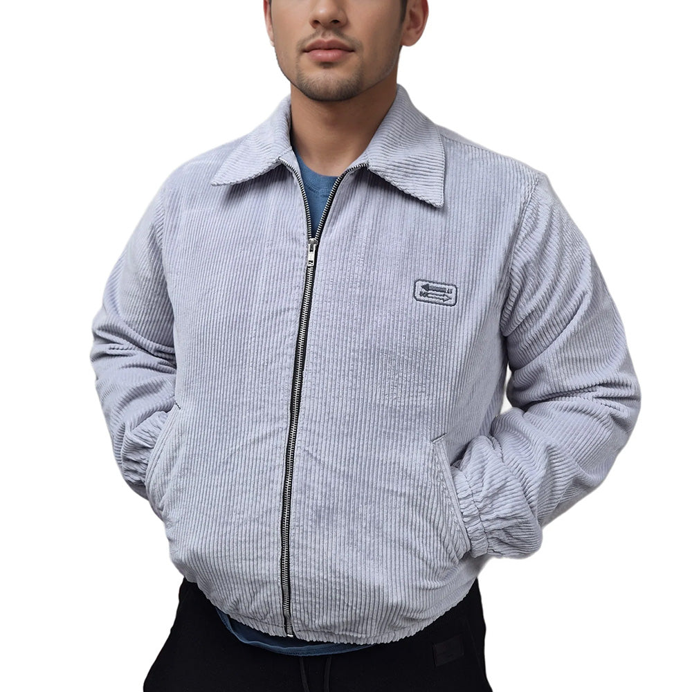 Sky blue  No Limit London Jumbo Cord Blouson Bomber Jacket