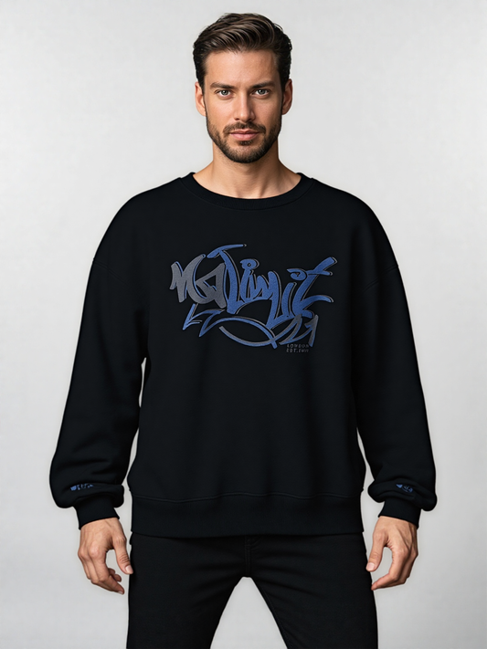 Men's Black Sweatshirt No Limit Graffiti Logo