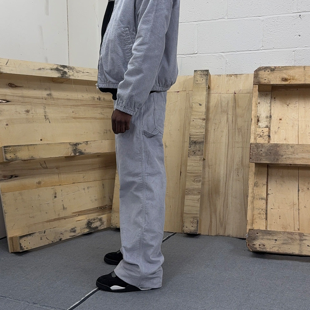 Sky Blue Baggy 24" Wide Leg Blouson Carpenter Jumbo Cords - N128