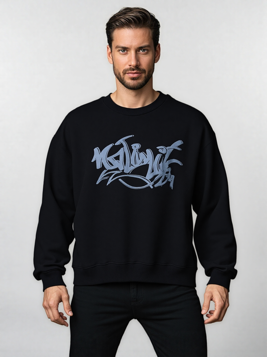 Men's No Limit Sweatshirt Graffiti Print Logo Essential